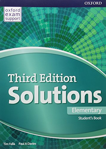 Solutions 3nd Edition Elementary Students Book (vadovėlis)
